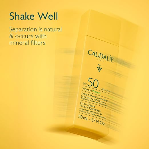 Caudalie Vinosun Protect Daily Mineral Sunscreen SPF50-50 mL