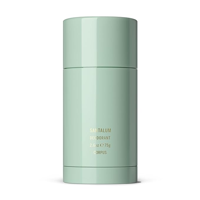 CORPUS - Natural Deodorant Stick For Sensitive Skin | Aluminium + Baking Soda Free | Unisex Non-Toxic Made In The USA (Santalum)