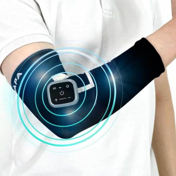 ANAPA Microcurrent &amp Low-Frequency Elbow Massager Wearable USB Rechargeable Portable Muscle Relaxation Device