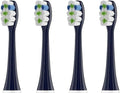 4pcs T901 Blue Replacement Toothbrush Heads with CapsCompatible for D01B / + T25 T26 T38 Electric