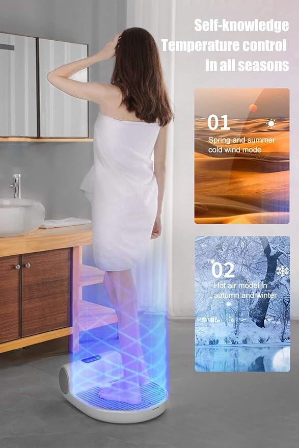 Generic Body Hair Dryer with Gravity Sensor Whole Body Waterproof Blow Dryer Pet Dry Negative Ions Body Heater Blow Dryer All-Round Quick-Drying for Bathroom/Swimming Pool