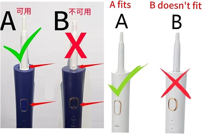 Replacement Toothbrush Heads Compatible for Jianpai S12/HYUNDAI XM-806/ACA ALY-HYS01W/TSOP/Royalstar/INPHIC Electric Bristles(16blue)