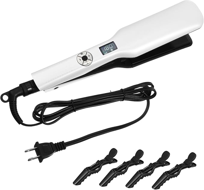 Hair Straightener and Curler Flat Iron Coated Steam Hair Straightener Iron