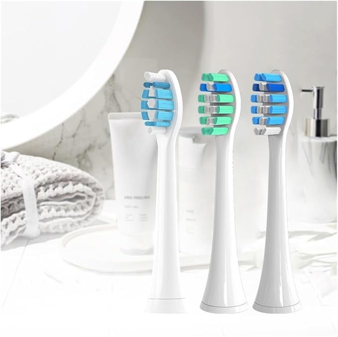 Brush Heads Compatible with Tips Soft Nozzles Vacuum Sealed Packaged Hx3/6/8/9 Series General(20pcs Bluegreen)