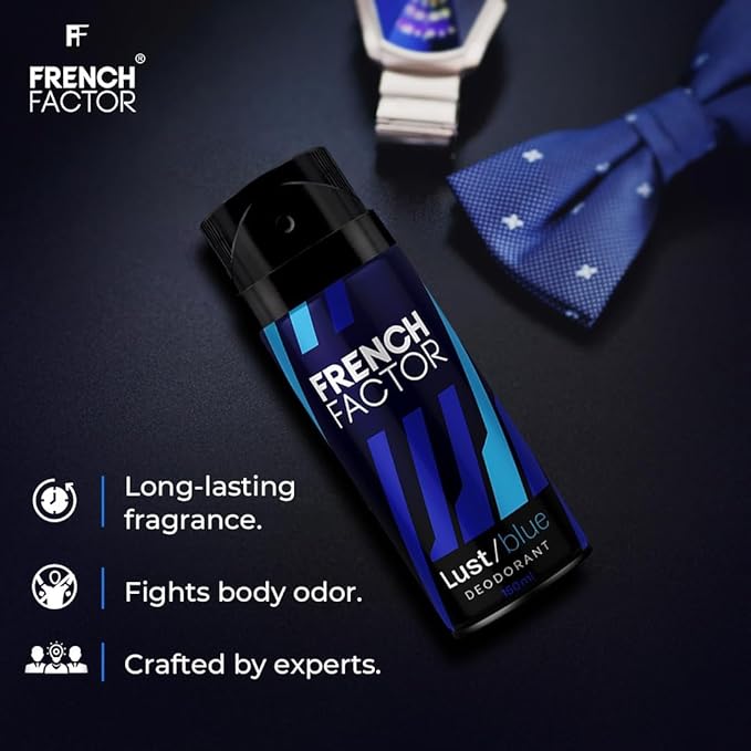 VIVA Body Spray Deodorant Combo Pack For Men Lust Red Lust Blue &amp Fugo Black Long-Lasting Fragrance Everyday Use Deo 150ml (Pack Of 3).