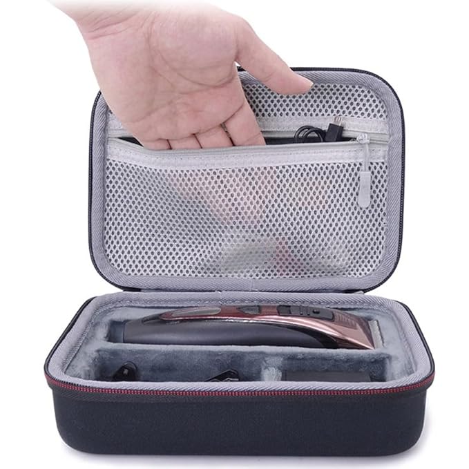 PartyKindom 2pcs Portable Shaver Storage Case -shock Organizer Bag for Travel Protective Cover for Electric and Grooming Tools