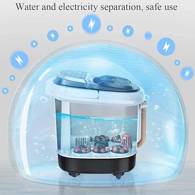 Foot Spa Foot Bath Massager with Heat Bubbles Digital Temperature Control 6 Massage Rollers and Acupressure Massage Points Fatigue Relief