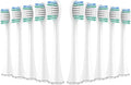 10pcs Replacement Toothbrush Heads Compatible for Aquasonic Black Series Pro Vibe Nylon Bristles(10pcs White)