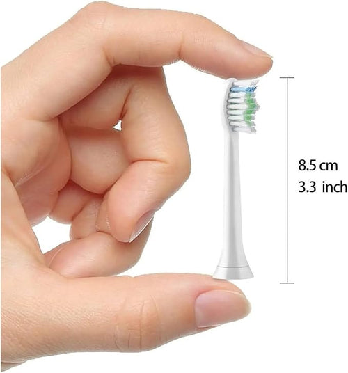 16pcs Toothbrush Heads Compatible for Replacement Brush Fit Easy Clean Gum Health(16pcs Black)