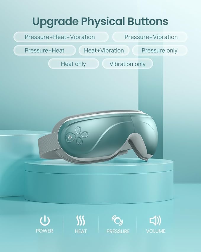 RENPHO Eye Massager with Heat Mothers Day Gifts Birthday Gifts for Mom Dad Women Men Face Massager Heated Sleep Mask for Dry Eyes Eyeris 2