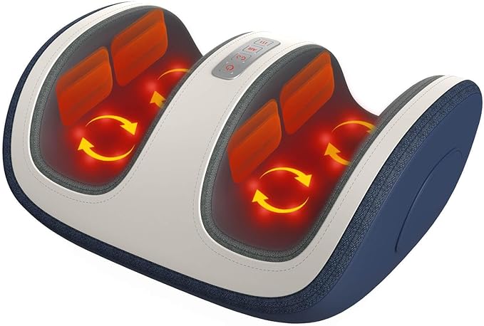 SLOTHMORE Shiatsu Foot &amp Calf Massager with Compression &amp Heating Deep Tissue Kneading Improves Circulation Helps Plantar Fasciitis for Foot Calf Arms Fit Up to Size 14