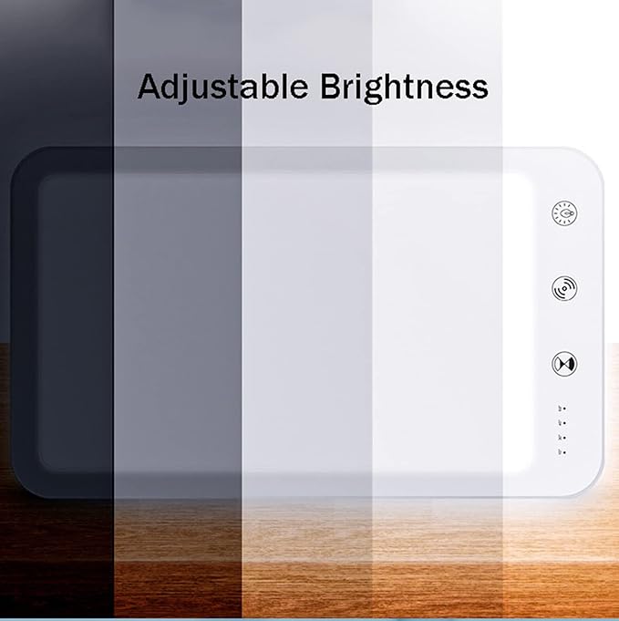 Enjoy Home R.S. Light Therapy Lamp UV-Free 10000 Lux LED Sun Lamp Touch Control with Adjustable Brightness and 4 Timer Function 180° Rotatable Stand