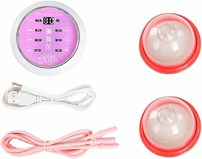 Electric Breast Massager Chest Beauty Enlargement Machine Vacuum Therapy Machine for Flat Breasts Sagging BreastsD
