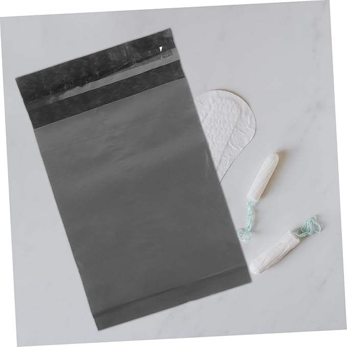 300pcs Menstrual Disposal Bags Leak Tampon Pouches Strong Odor Resistance Napkin Storage for Girls and Women Gray