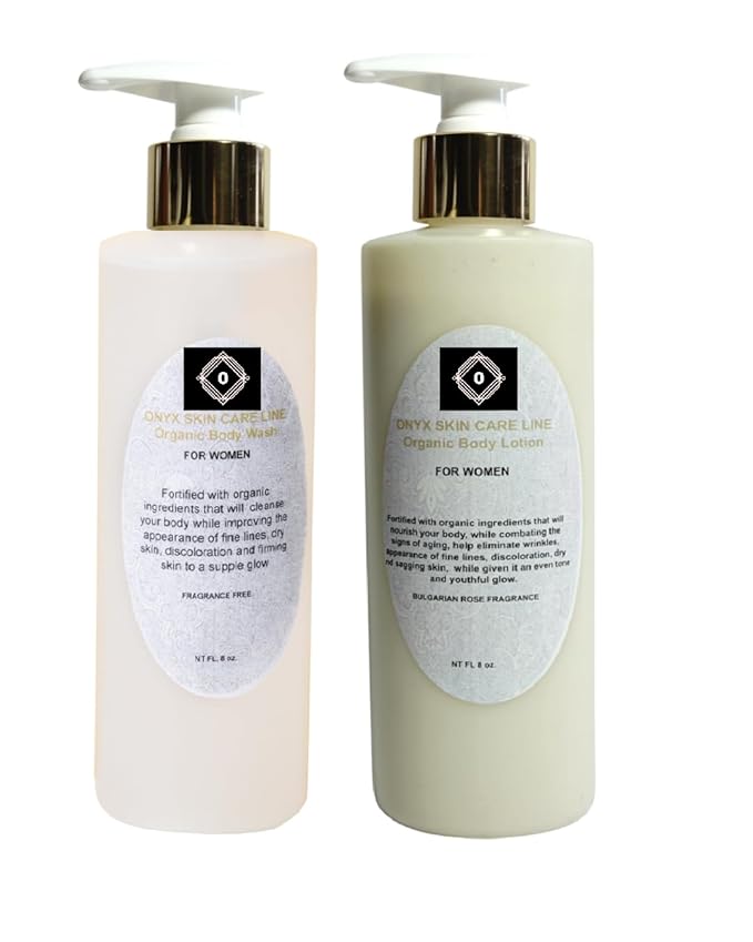 Organic Duo Skin Body Wash &amp Lotion System (8 fl oz each bottle) (Lemongrass)