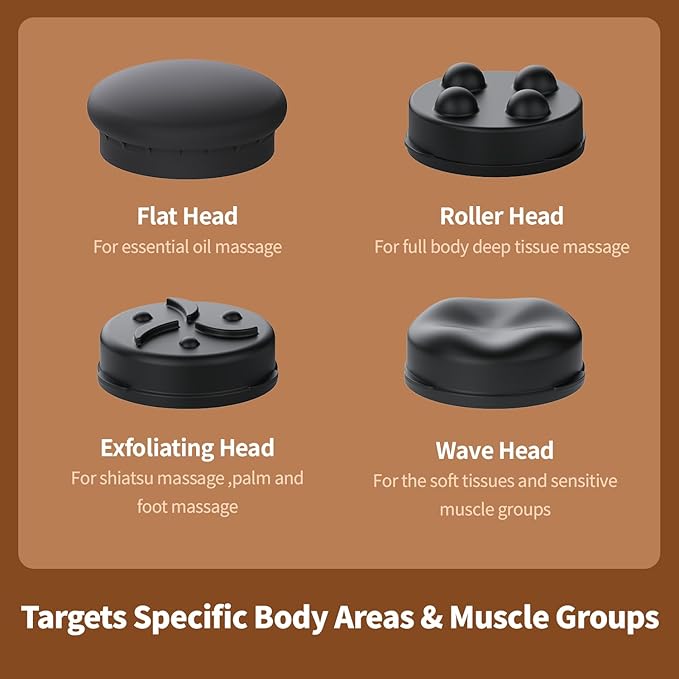 Massage Gun Deep Tissue for Women Vibration Therapy for Muscle Recovery Pain Relief Cellulite Massager for Leg Thigh Abdomen Neck Shoulder Lymphatic Drainage Massager Body Sculpting Machine