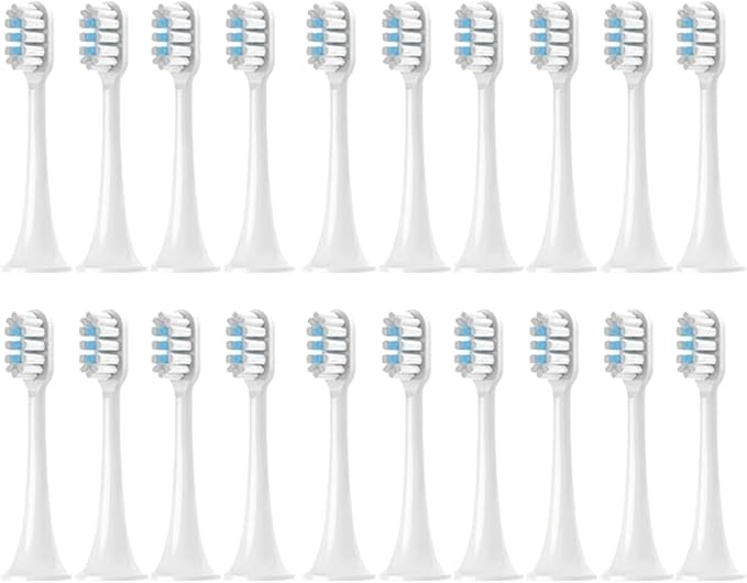 Compatible with Philips HX9003 9013 9112 9141 9172 9182 9332 9340 9342 9350 9352 9362 9363 Vacuum Toothbrush Soft Bristle Heads(PHILIPS-20pcs)