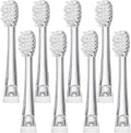 4/8/12/16 Pcs Ultral Soft Bristle Replaceable Brush HeadsCompatible for Seago SG977/EK6/EK7/SG513 Electric Toothbrush Head(8 pcs)