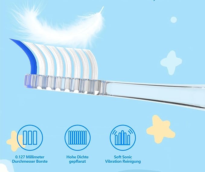 10-Pack Replacement Toothbrush Heads Compatible with Seago SG513/SG977/SGEK6/DT-K6 for Children's Electric toothbrushes(Pink)