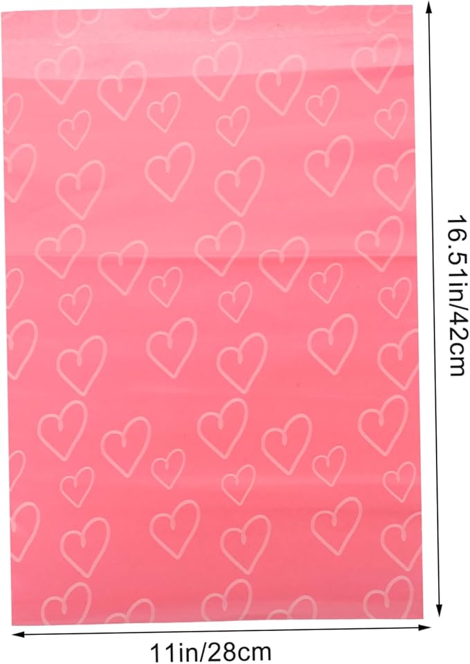 Healeved 100pcs Sanitary Bags for Women Pink Packaging Feminine Pads Disposable Menstrual Pouches Leak Lightweight