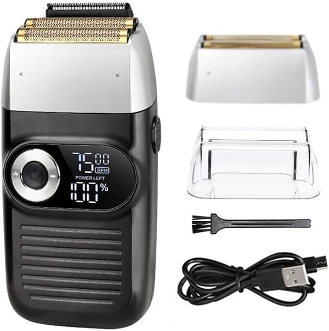 WEedsy Electric Razor for Men Rechargeable Hair Shaver for Men Electric Shaver Beard Electric Razor Bald Head Fades Shaving Machine Finishing Tools