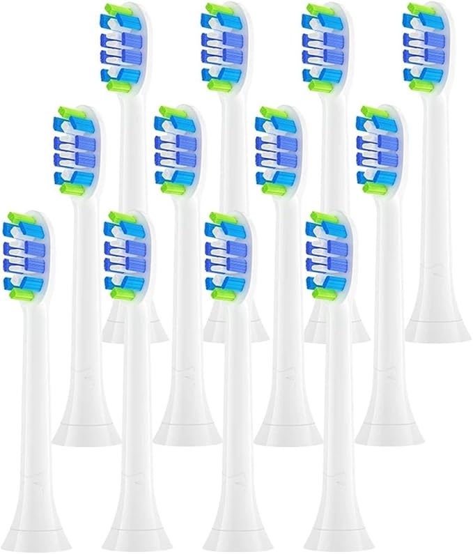 4/8pcs Replacement Toothbrush Heads Compatible with Soft Electric Brush Head(12PCS Bule)