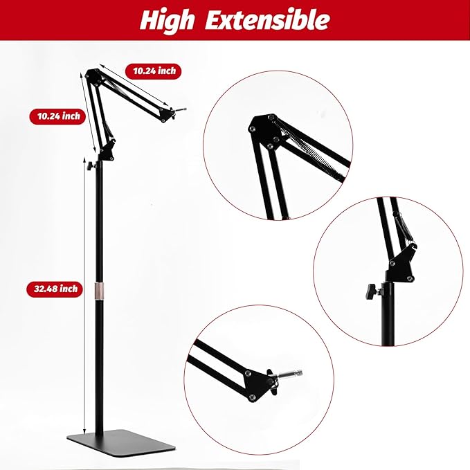 Red Light Therapy Stand Light Therapy Stand Angle Height Adjustable Holder Install the Light Therapy Pad on the StandYou can use it on the Whole Body