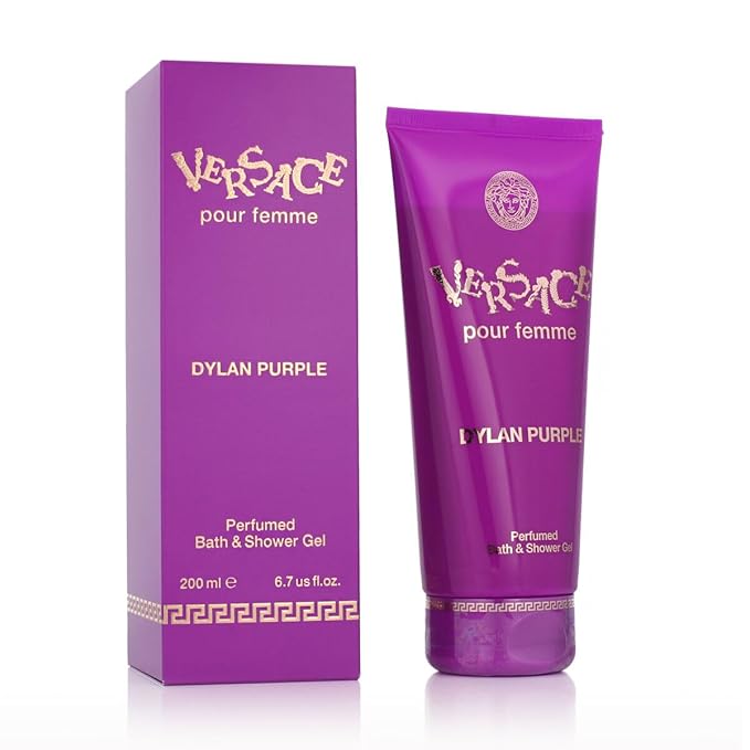 Versace Dylan Purple Perfumed Bath &amp Shower Gel for Women 6.7 Ounce / 200 ml
