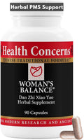 Health Concerns Woman's Balance – Herbal PMS Support Supplement for Women – Menstrual Cycle &amp Menopause Relief – Chinese Herbal Formula – Mood Support &amp Hormonal Balance – 90 Capsules