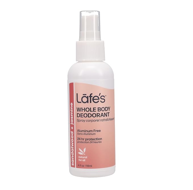 Lafe's Natural Deodorant | 5 Pack - 4 Ounce Whole Body Non-Aerosol Deodorant Spray - Fragrance Sampler Pack | Aluminum Paraben &amp Baking Soda Free (4 Ounce - Pack of 5)