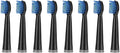 for AUX A11 Electric Toothbrush Replacement Heads Compatible for UPHYLIAN/KONKA/PHYLIAN Soft Brush Bristles Nozzles(8PCS Black)