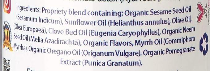 Pack of 3 Ayurvedic Organic Oil Pulling for Teeth and Gums | Refreshing Mint Flavored Oral Rinse Mouthwash | Essential Oils for Bad Breath | Teeth Whitening Pulling Oil &amp Gum Care Mouthwash-8 FL O