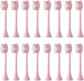 16pcs Replacement Toothbrush HeadsCompatible for B002DC/B009DC/B001/B004/B005/B006(16pcs Pink)