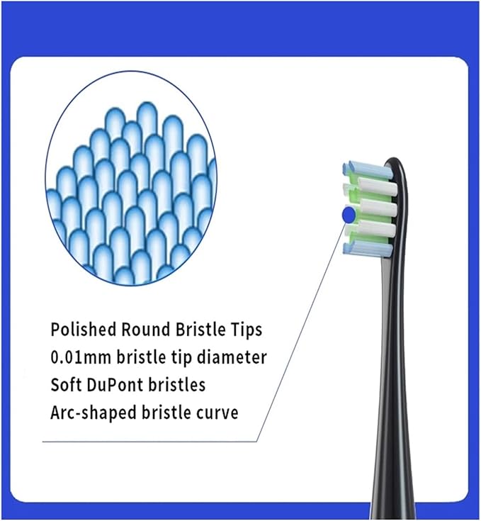 Toothbrush Heads Compatible for Air2/One/SE X/X PRO/Z1/F1 4PCS(4pcs White)
