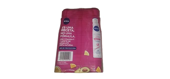 Nivea Aclarado Natural Aerosol Whitening Deodorant 3 Bottles1 Fl Oz
