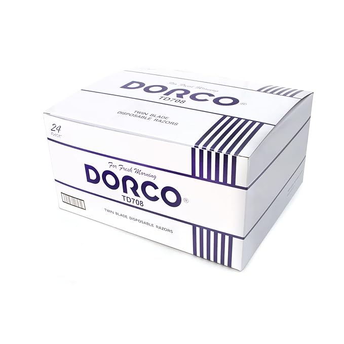 Dorco Fresh Twin Blade Disposable Razors for Men (240 Counts) Smooth &amp Comfortable Shave Shaving Razors for Men Non-Slip Handle Ideal for Sensitive Skin &amp Travel (Pack of 2)