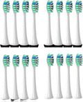 Compatible for Toothbrush Brush Head Replacement Heads HX3/HX6/HX9 Series HX3210/3211/6150/6500/6510/6530/9342/6730(16P2)