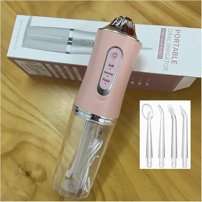 Water Floss Precise Pressure Control 360 Degree Rotating Nozzle Tooth Cleaning Device(Pink)