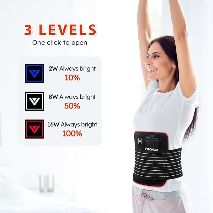 Viconor Red Light Therapy Belt Black