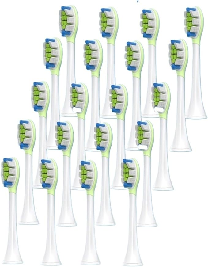 9Models Toothbrush Head CCompatible for with Sonicare HX3/HX6/HX9 Series Models(20pcs 904-W)