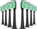 8pcs ToothbrushCompatible for Soocas X3Pro / X3U X5 V1 V2 X1 Brush Teeth(BlackB)