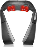 Shiatsu Back and Neck Massager with Heat Deep Tissue Kneading Back Massager for Pain Relief