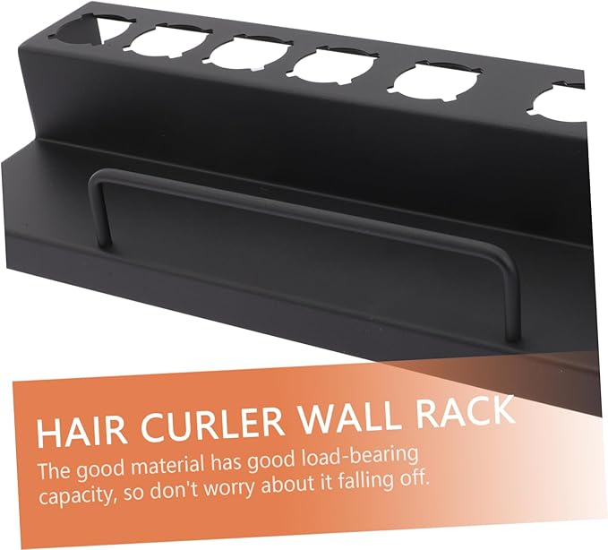 NOLITOY Sturdy Curling Iron Holder Punch Hair Curler Wall Rack for Home Salon Bathroom Space-Saving Design Strong Load Capacity Easy Installation