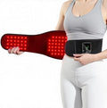 Portable Red Light Therapy Belt for Back Pain &amp Abdomen 5000mAh Cordless with Dual-Zone Control 10/20/30 Min Timer 10Hz Pulse for Muscle Recovery Home Office Use Gift for Parents
