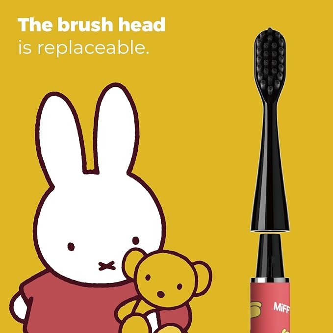 Miffy i4 Slim Sonic Electric Toothbrush Ultra Slim Thin Rechargeable Ultrasonic Smart Tooth Brush Free Petite Travel Case &amp Ceramic Holder Dock for Travel &amp Home IPX7 Waterproof (red)