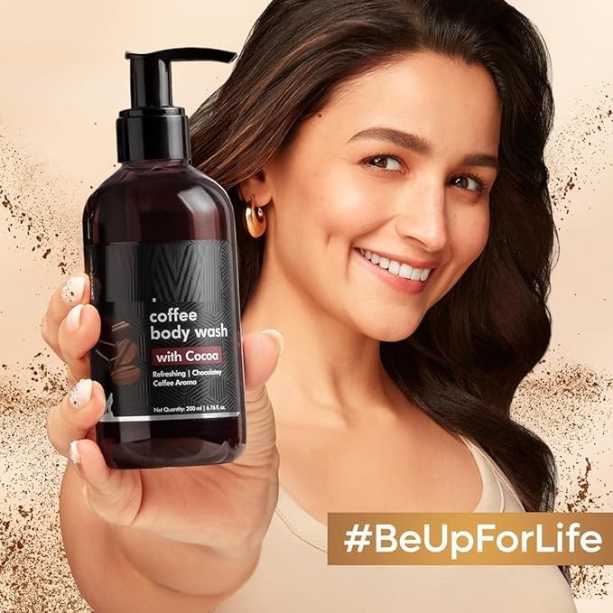 NS Coffee Body Wash with Cocoa | De-Tan &amp Deep Cleansing Shower Gel | Enriched with Vitamin E &amp in Energizing Aroma of Chocolate | Suitable for All Skin Types | For both Men &amp Women (200ml
