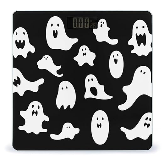 Halloween Goth Scale for Body Weight High Precision Digital Weight Scales with LCD Display Anti-Slip Sturdy Slim Tempered Glass Bathroom Scale for Home Use