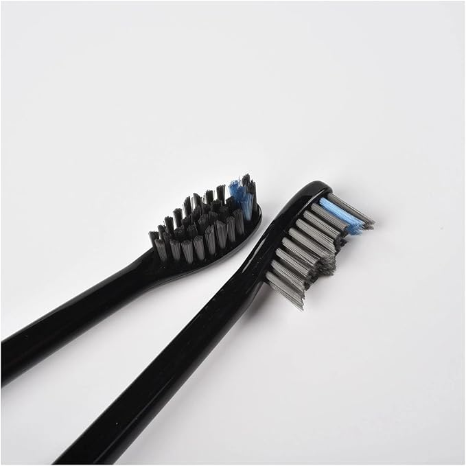 Compatible for E Series Toothbrush Set - Special Electric Head Soft Bristles Replacement Brush(BLACK-16PCS)