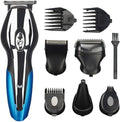 QWEASDF 6-in-1 Electric Hair Clipper Set Beard Trimmer Body Hair Trimmer Nose Hair Trimmer USB Charging Powerful Power Suitable for The Whole FamilyBlue