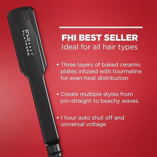 FHI Heat Platform Pro Styling Tourmaline Hair Straightener for All Hair Types